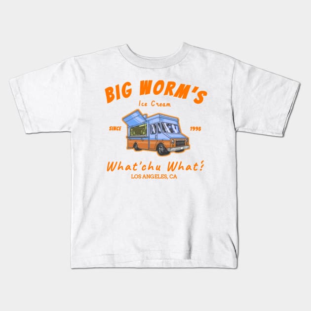 Big worm ice cream los angeles CA Kids T-Shirt by Gilangdiska